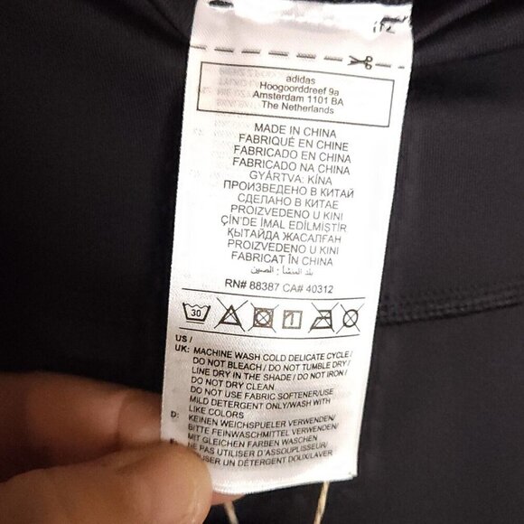 Adidas New Black Optime Aeroready 7/8 Leggings Small - Picture 11 of 11